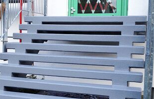 Treppe vorher/nacher