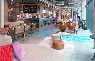 Moxy Hotel in Echterdingen, Rehobond 007 geschliffen und poliert