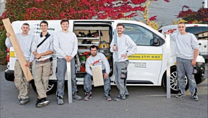 Ausbildung bei ADE Fußbodenbau